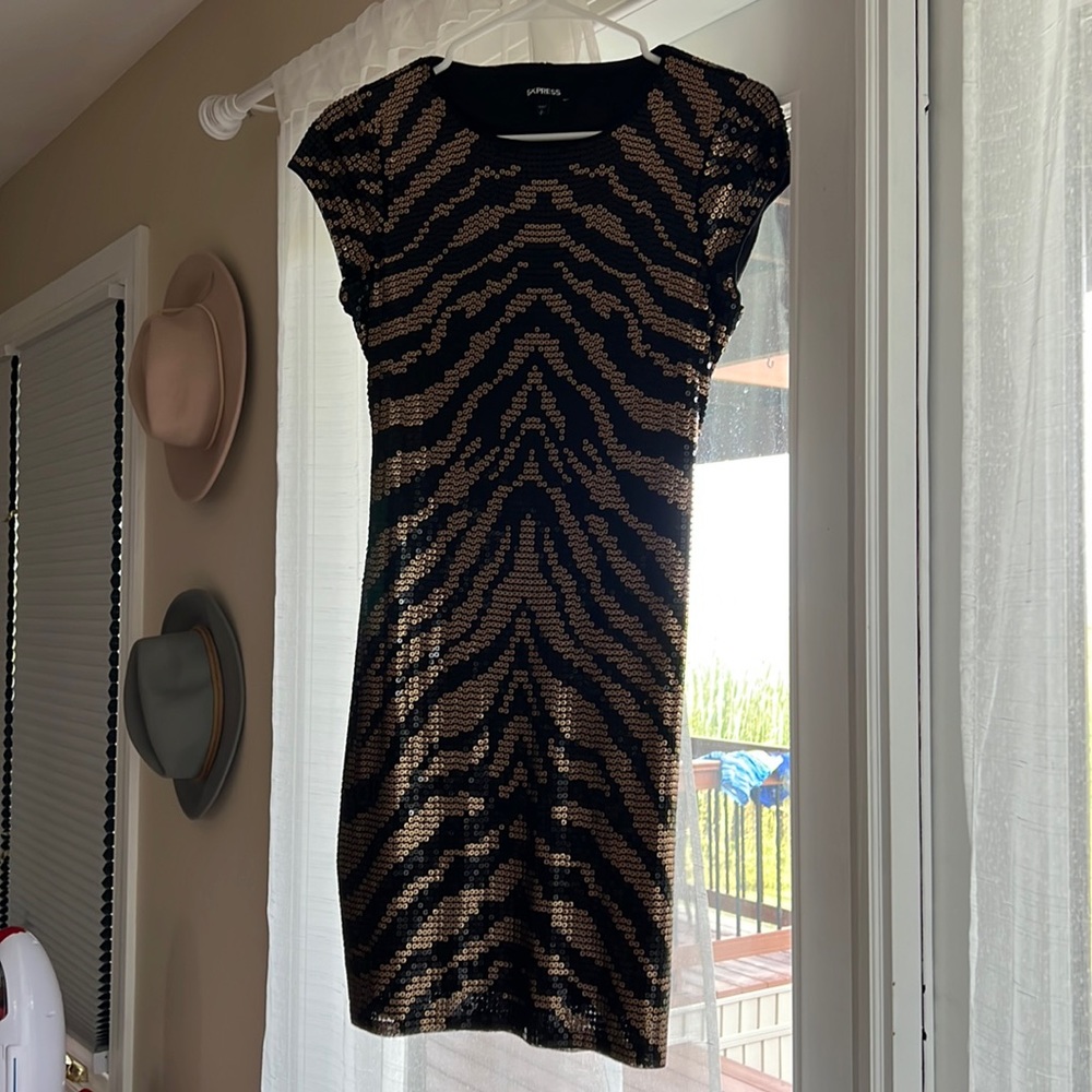 Express sequins mini dress
